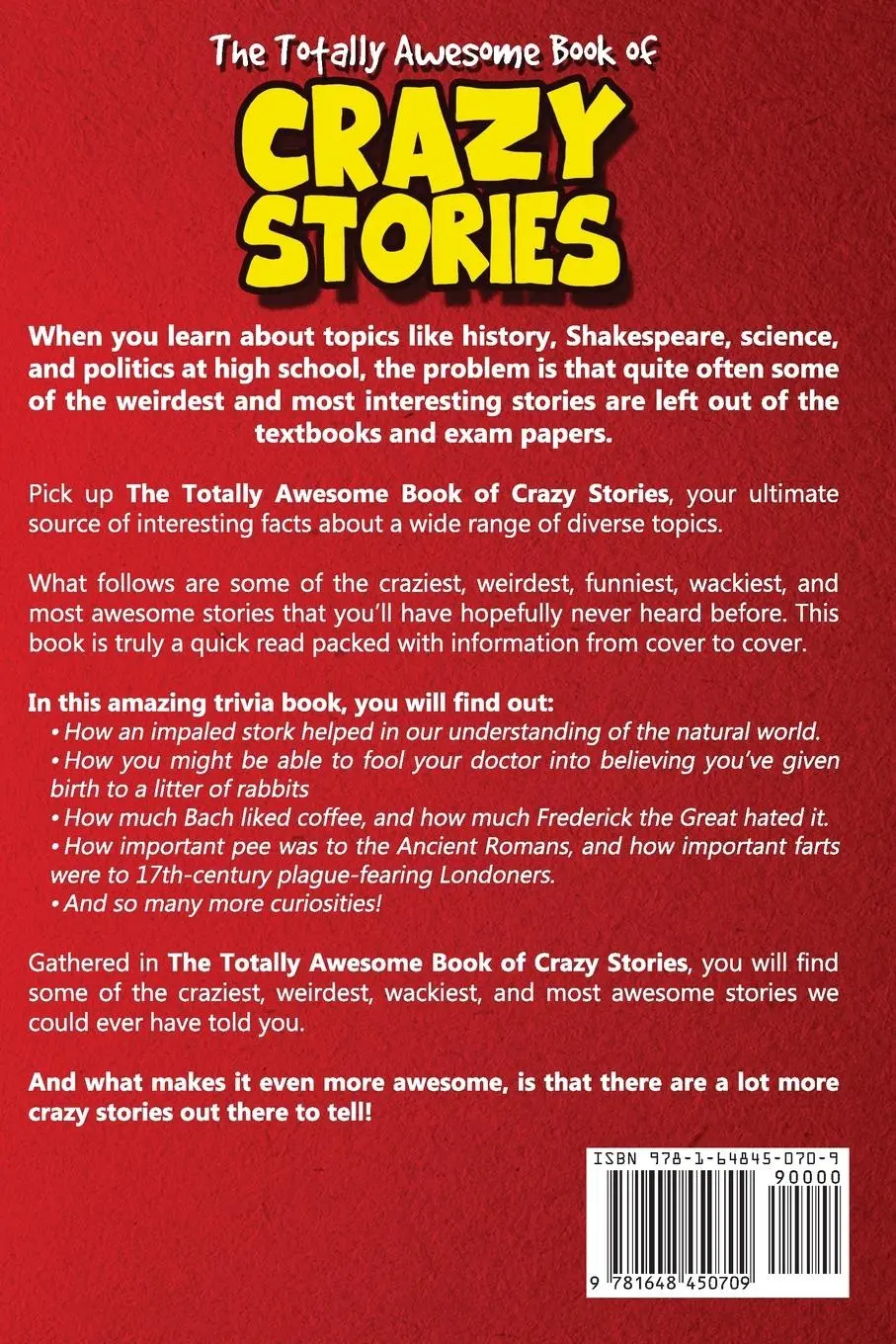 Rückseite: 9781648450709 | The Totally Awesome Book of Crazy Stories | Bill O'Neill | Taschenbuch