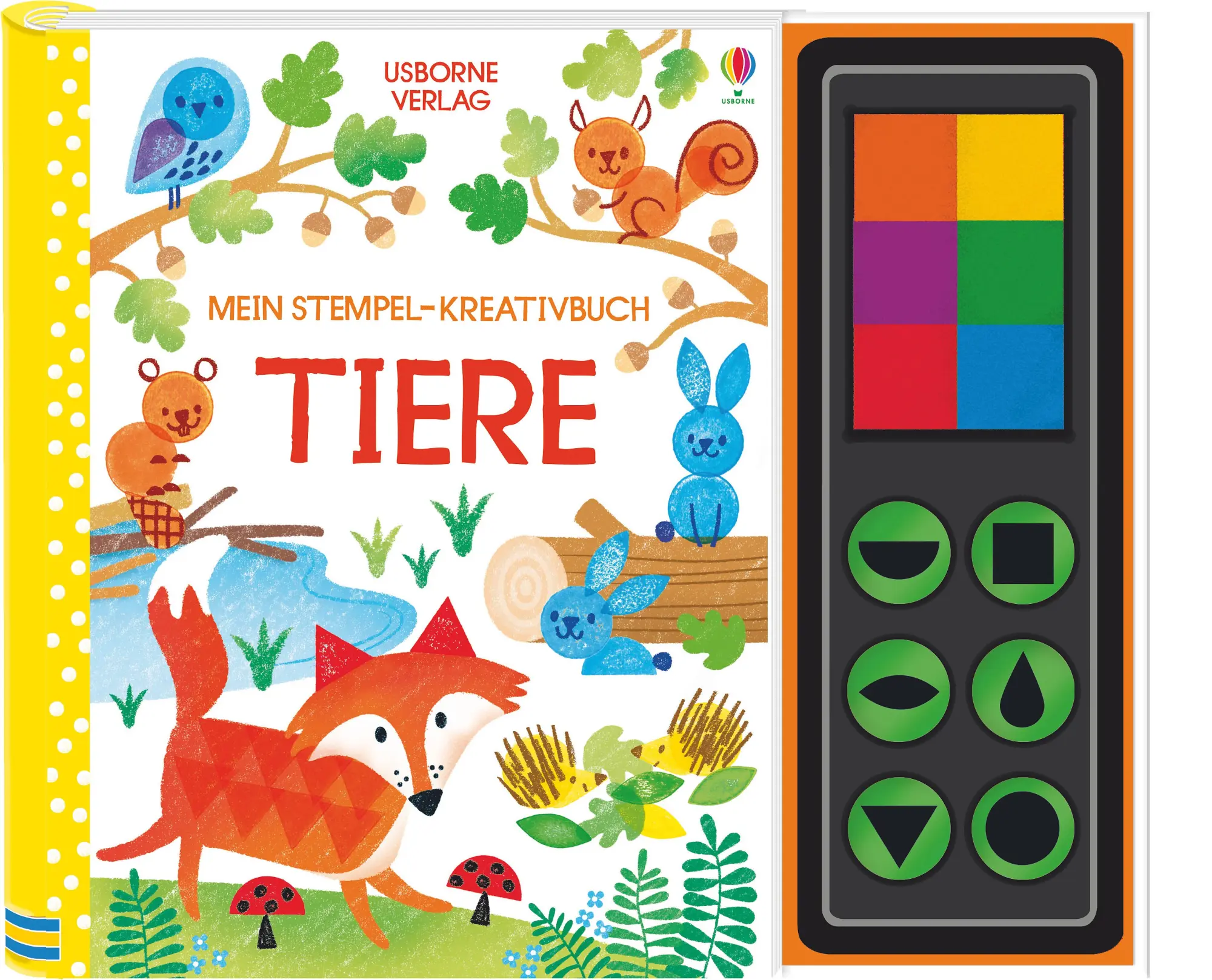 Cover: 9781789410709 | Mein Stempel-Kreativbuch: Tiere | Fiona Watt | Buch | 64 S. | Deutsch