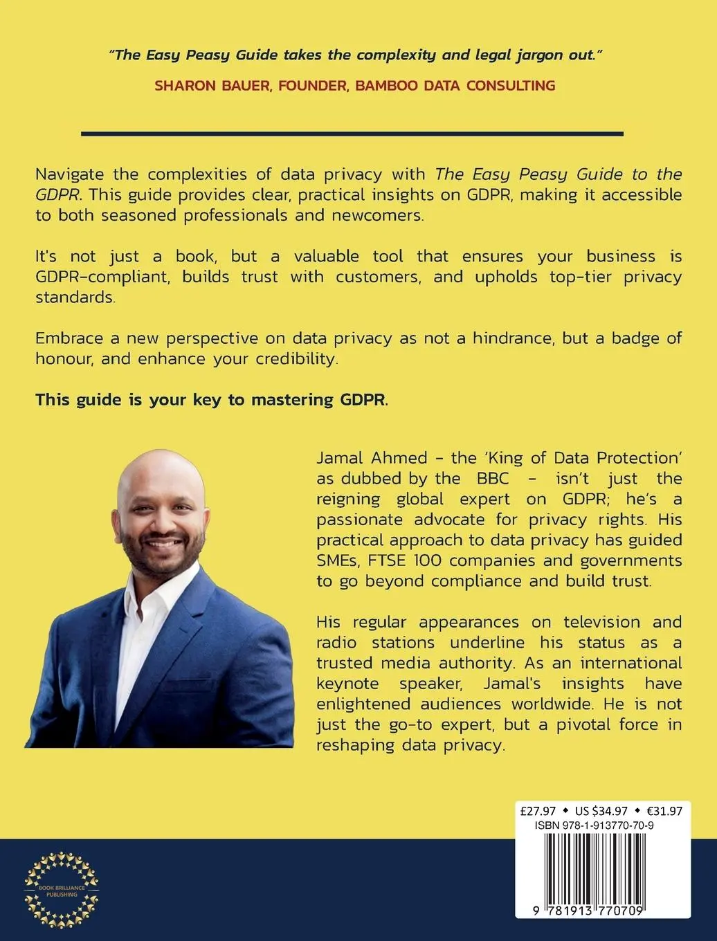 Rückseite: 9781913770709 | The Easy Peasy Guide to the GDPR | Jamal Ahmed | Taschenbuch | 2023