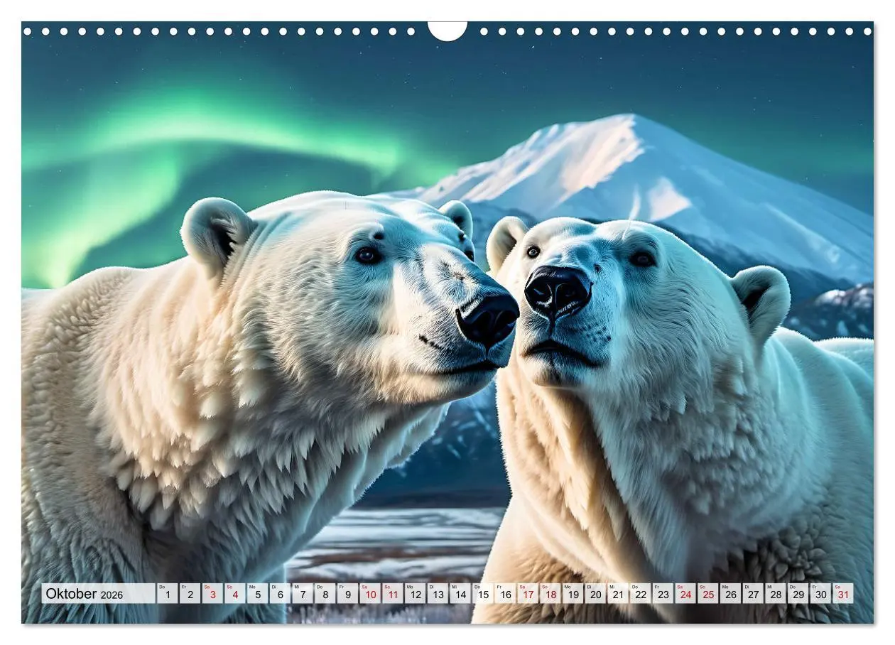 Bild: 9783457490709 | Im magischen Land der Eisbären (Wandkalender 2026 DIN A3 quer),...
