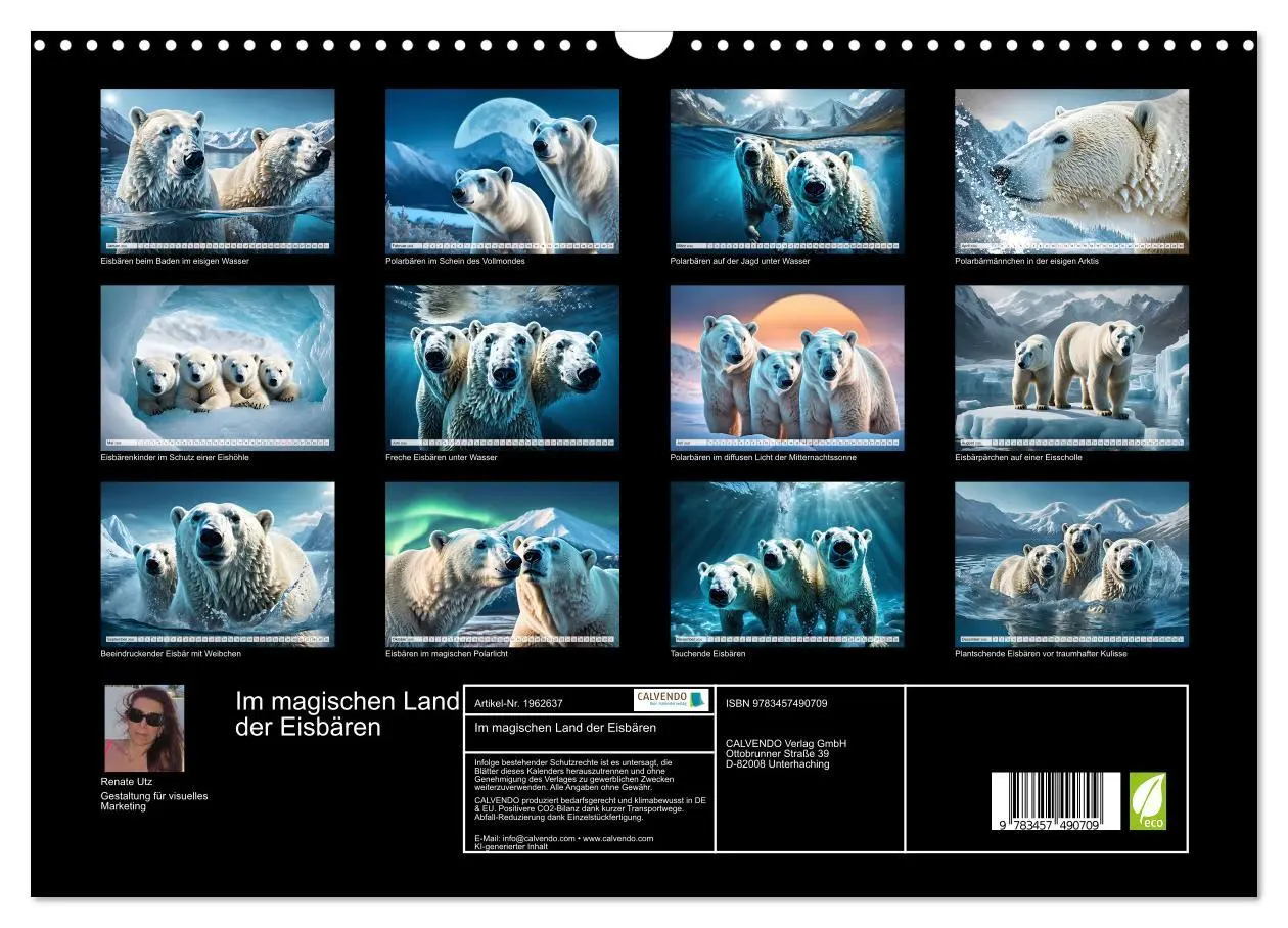 Bild: 9783457490709 | Im magischen Land der Eisbären (Wandkalender 2026 DIN A3 quer),...