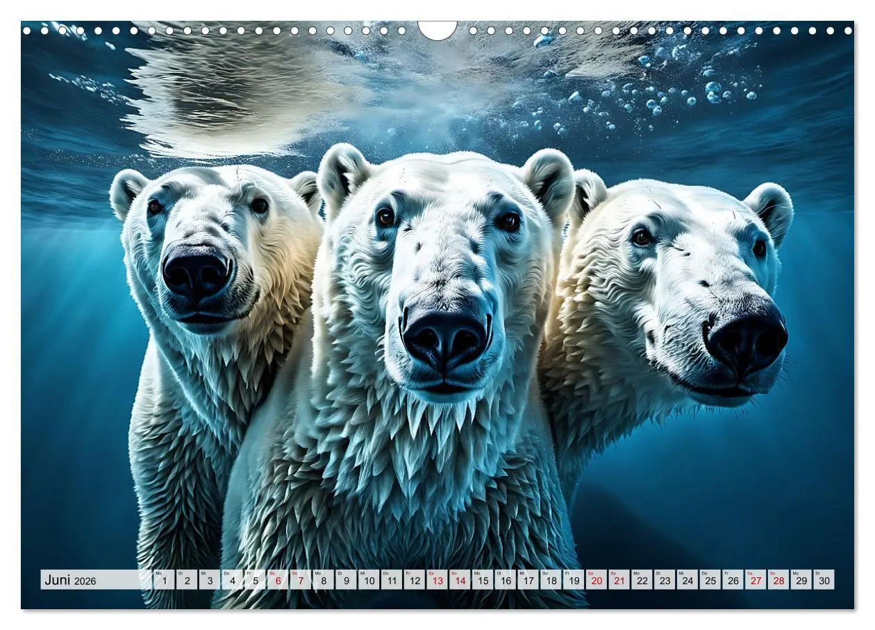 Bild: 9783457490709 | Im magischen Land der Eisbären (Wandkalender 2026 DIN A3 quer),...
