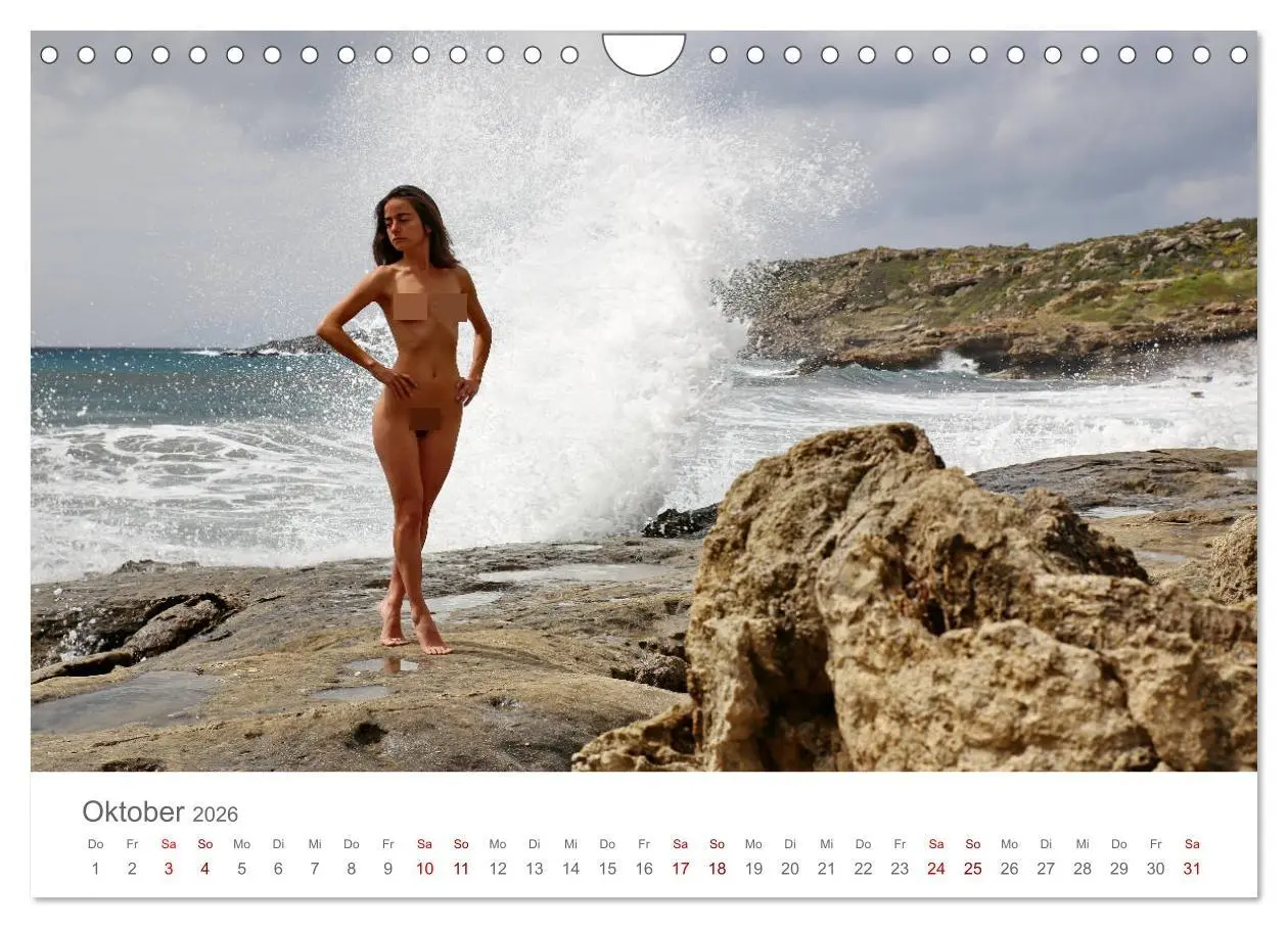 Bild: 9783457940709 | Akt und Meer (Wandkalender 2026 DIN A4 quer), CALVENDO Monatskalender