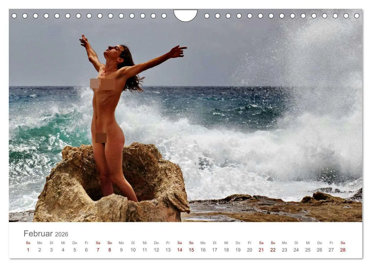 Bild: 9783457940709 | Akt und Meer (Wandkalender 2026 DIN A4 quer), CALVENDO Monatskalender