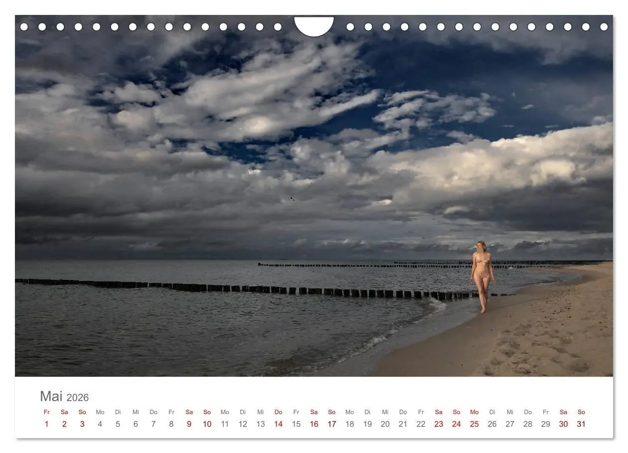 Bild: 9783457940709 | Akt und Meer (Wandkalender 2026 DIN A4 quer), CALVENDO Monatskalender