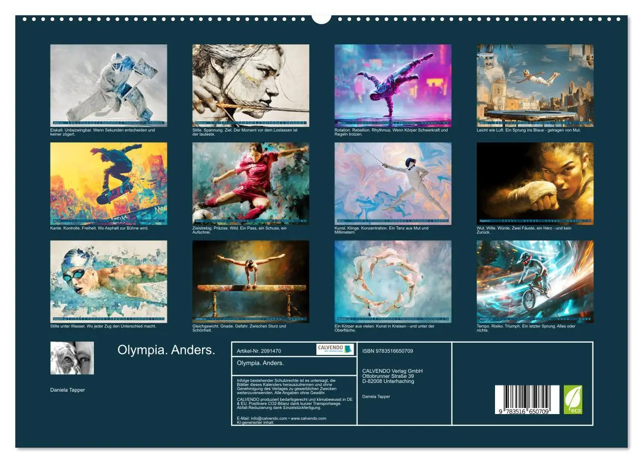 Bild: 9783516650709 | Olympia. Anders. (hochwertiger Premium Wandkalender 2026 DIN A2...