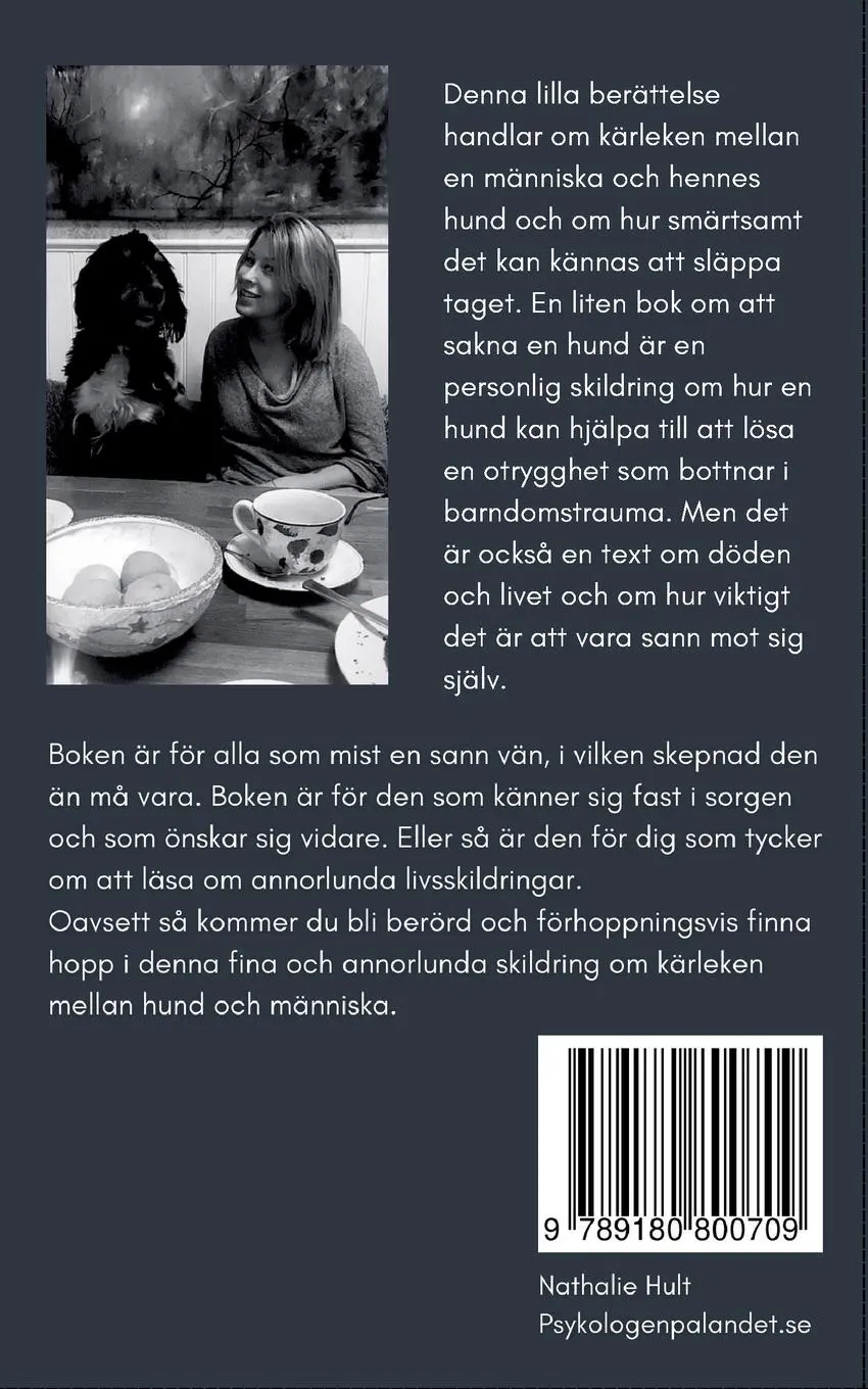 Rückseite: 9789180800709 | En liten berättelse om att sakna en hund | Nathalie Hult | Taschenbuch