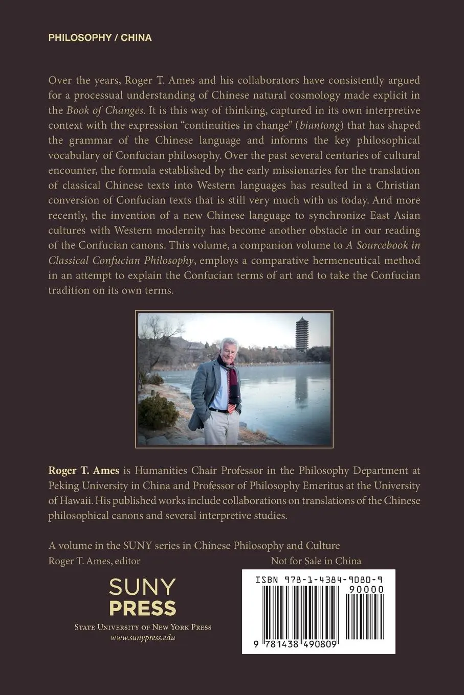 Rückseite: 9781438490809 | A Conceptual Lexicon for Classical Confucian Philosophy | Ames | Buch