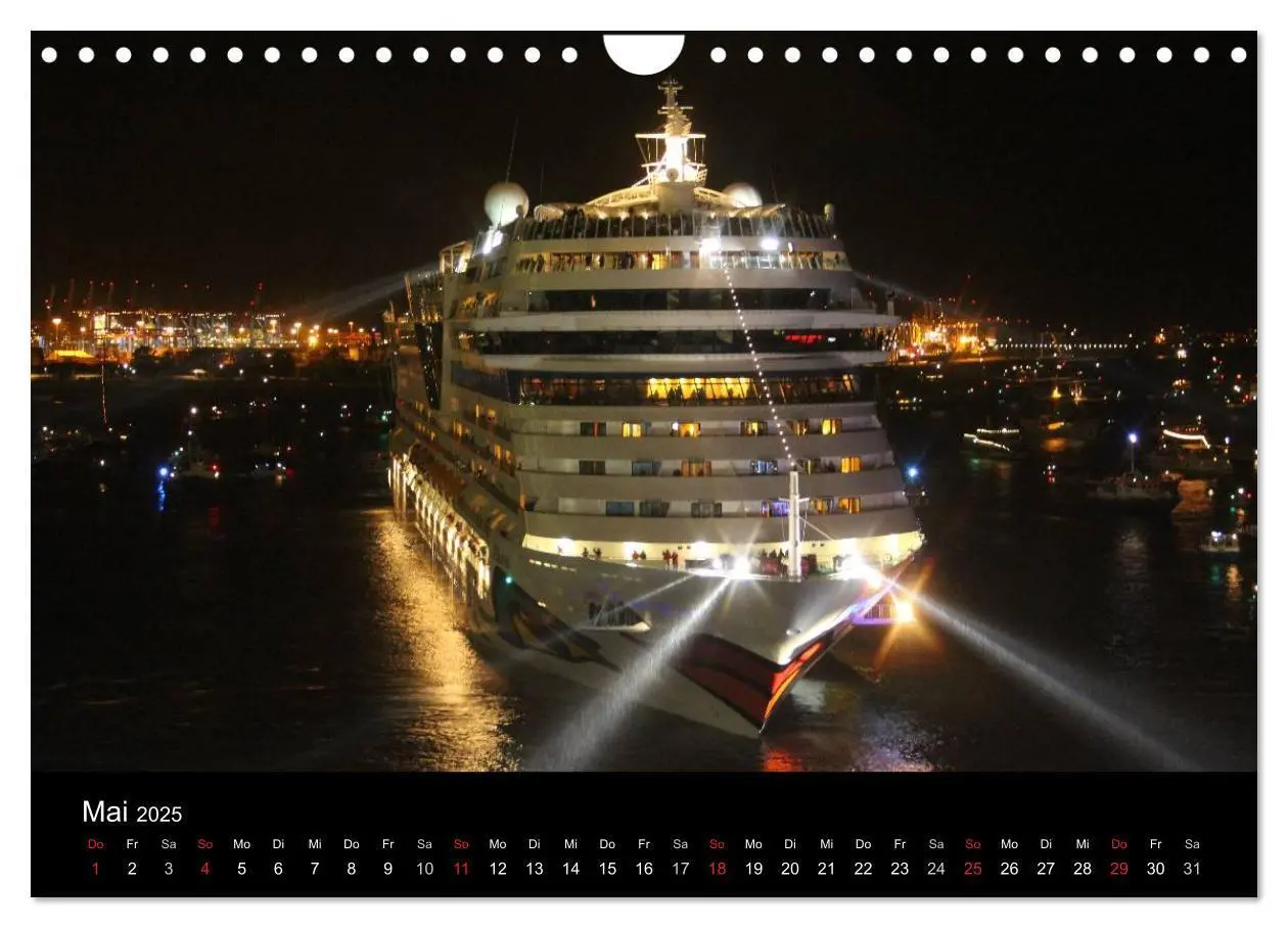Bild: 9783435840809 | Kreuzfahrtschiffe in Europa (Wandkalender 2025 DIN A4 quer),...