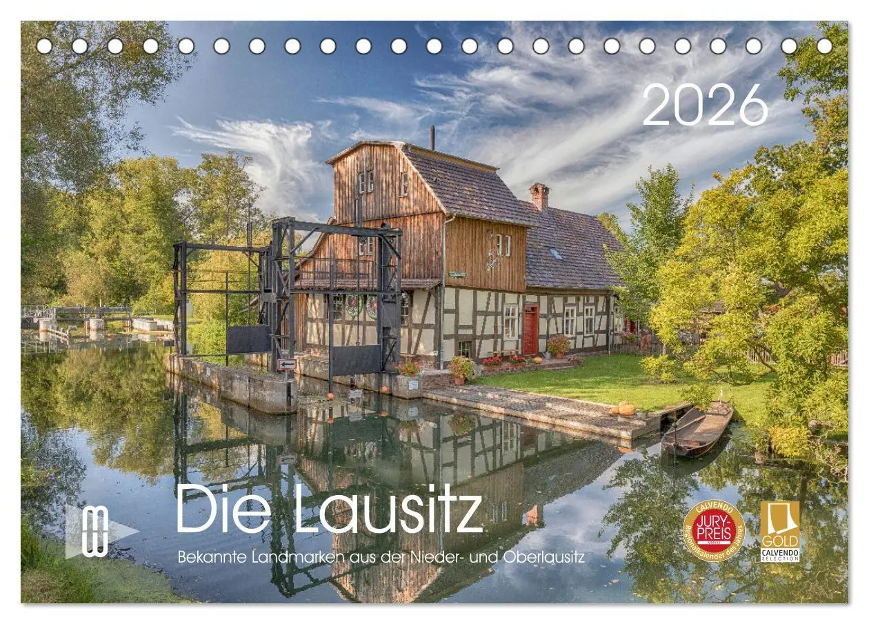 Cover: 9783457550809 | Die Lausitz - Landmarken der Nieder- und Oberlausitz (Tischkalender...