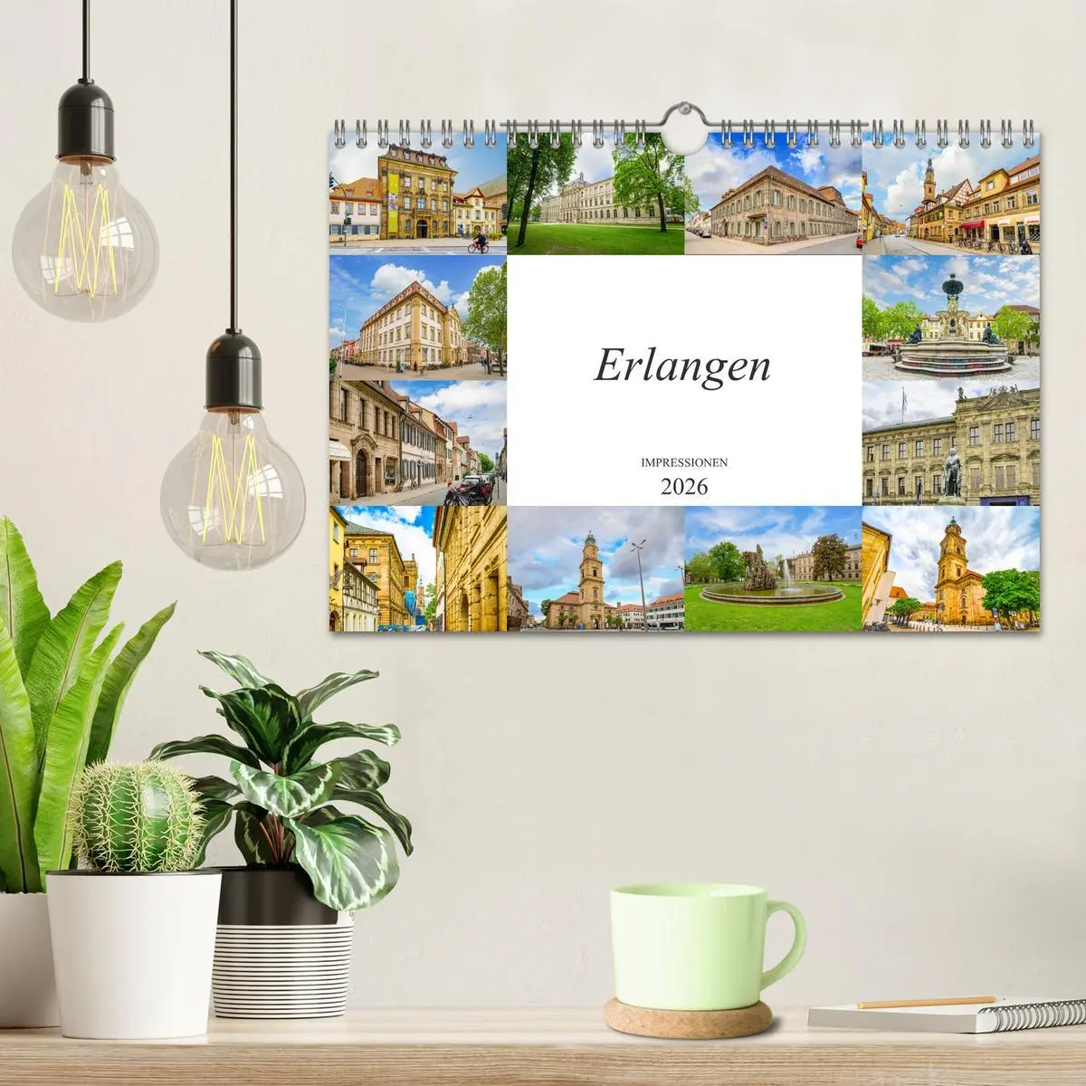 Bild: 9783457790809 | Erlangen Impressionen (Wandkalender 2026 DIN A4 quer), CALVENDO...