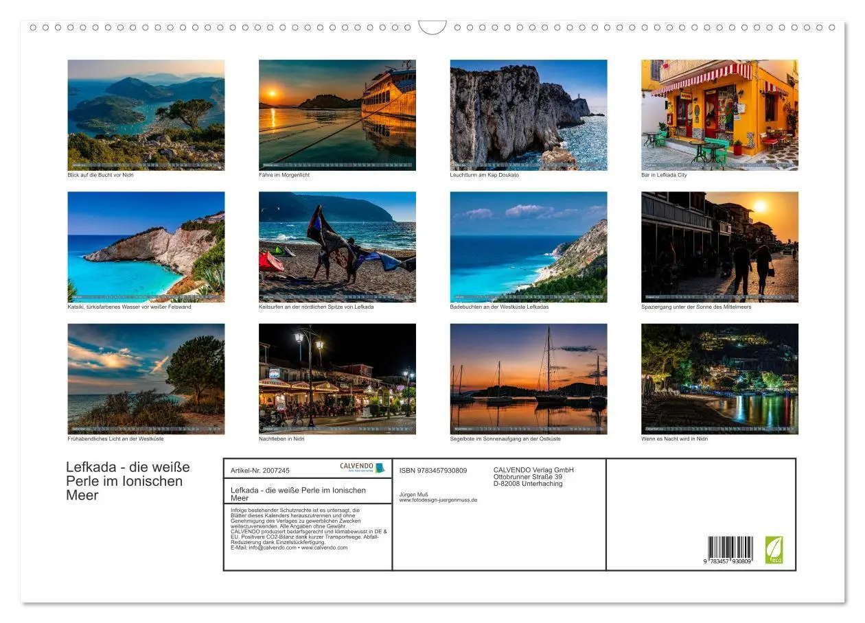 Bild: 9783457930809 | Lefkada - die weiße Perle im Ionischen Meer (Wandkalender 2026 DIN...