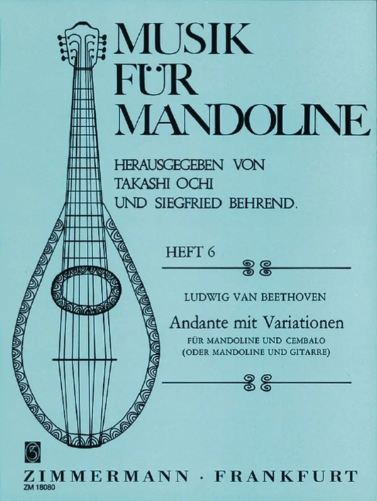 Cover: 9790010180809 | Andante With Variations | Ludwig van Beethoven | Buch