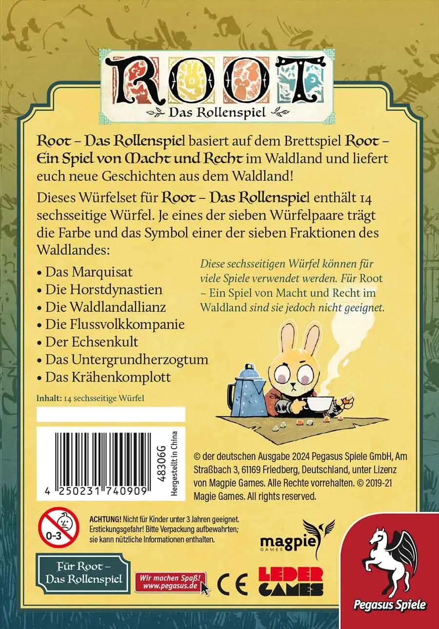 Bild: 4250231740909 | Root - Das Rollenspiel: Würfelset | Spiel | 48306G | Deutsch | 2026