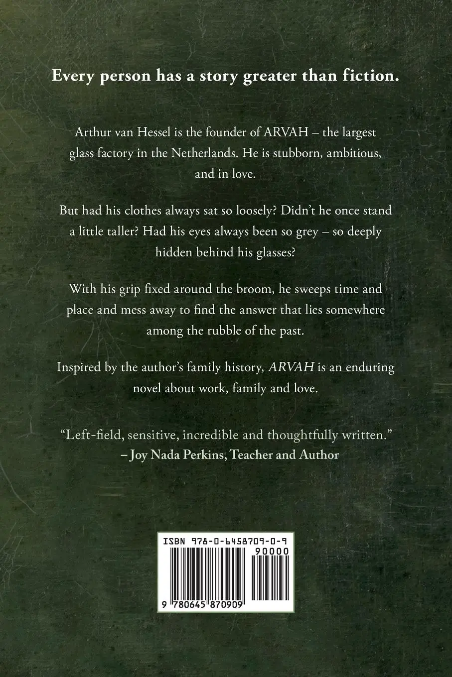 Rückseite: 9780645870909 | ARVAH | We must each forge our own path through life | Kevin F Barber
