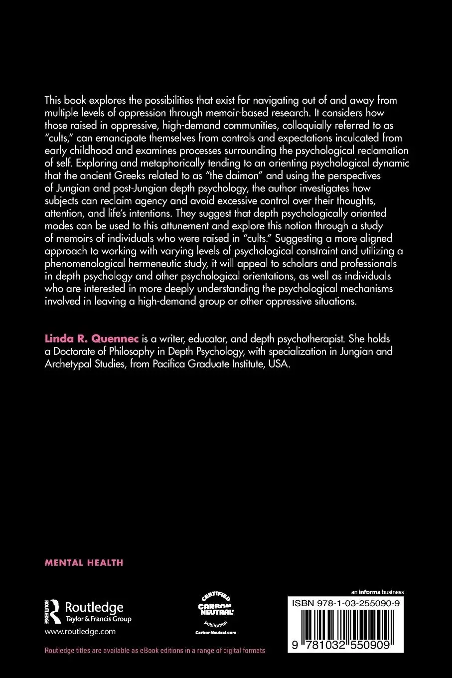 Rückseite: 9781032550909 | Depth Psychology, Cult Survivors, and the Role of the Daimon | Quennec