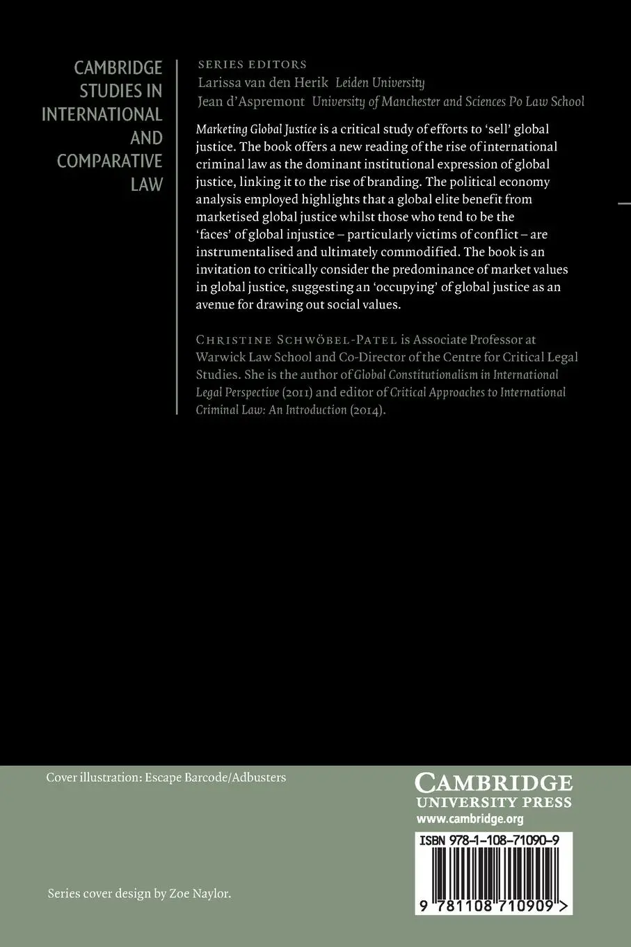 Rückseite: 9781108710909 | Marketing Global Justice | Christine Schwöbel-Patel | Taschenbuch