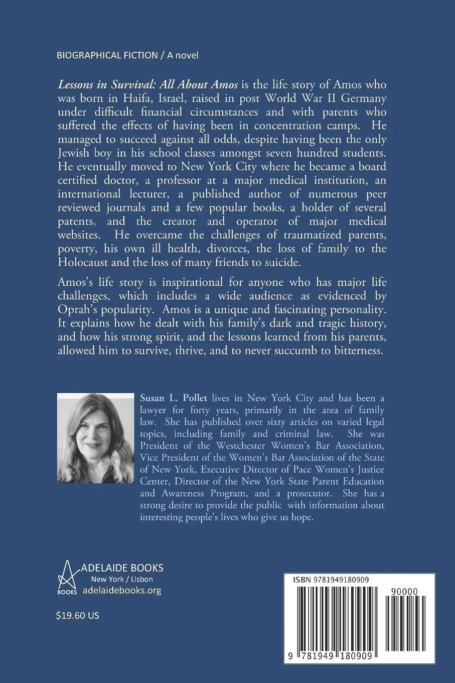 Rückseite: 9781949180909 | Lessons in Survival | All about Amos | Susan L. Pollet | Taschenbuch