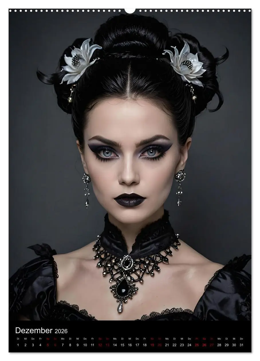 Bild: 9783516250909 | Gothic beauties - Schönheiten der Nacht (hochwertiger Premium...