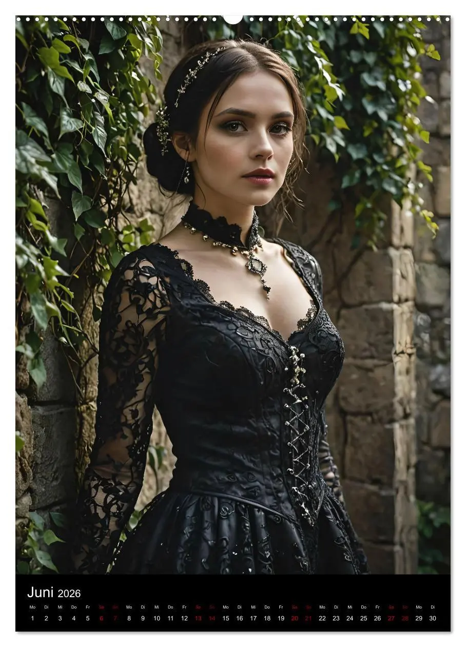 Bild: 9783516250909 | Gothic beauties - Schönheiten der Nacht (hochwertiger Premium...