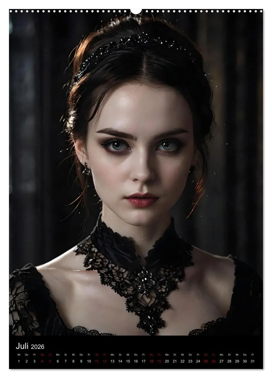 Bild: 9783516250909 | Gothic beauties - Schönheiten der Nacht (hochwertiger Premium...