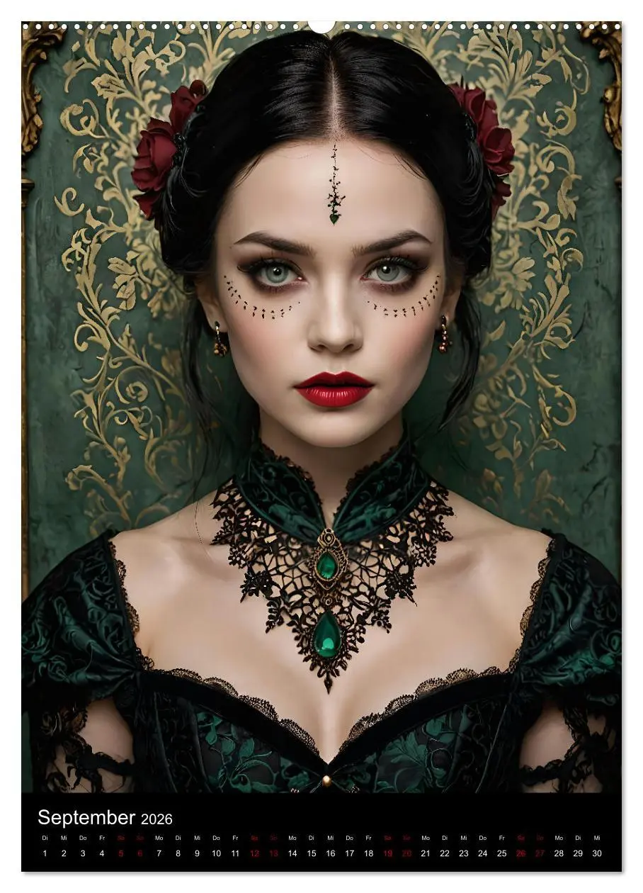 Bild: 9783516250909 | Gothic beauties - Schönheiten der Nacht (hochwertiger Premium...