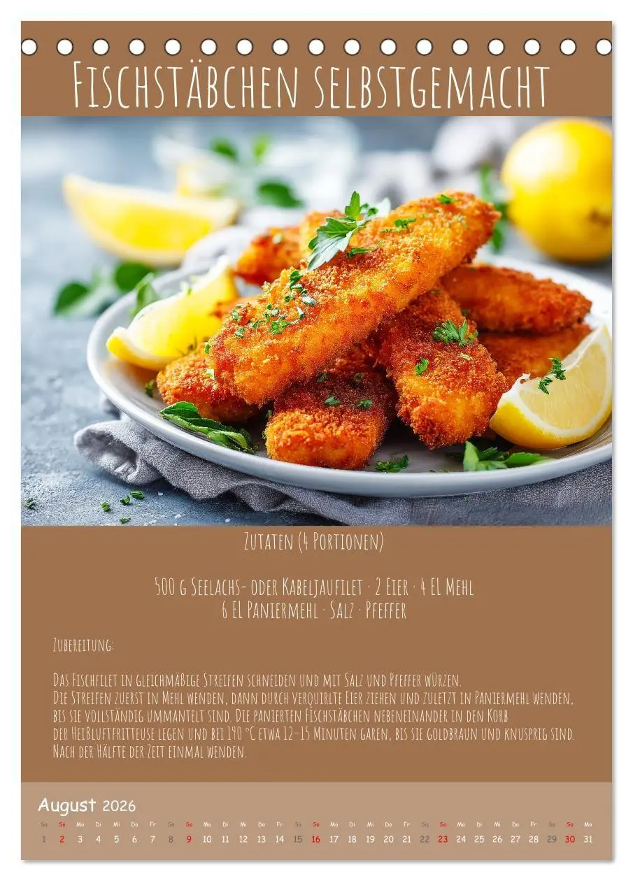 Bild: 9783516700909 | REZEPTE - Kochen in der Heißluftfritteuse (Tischkalender 2026 DIN...