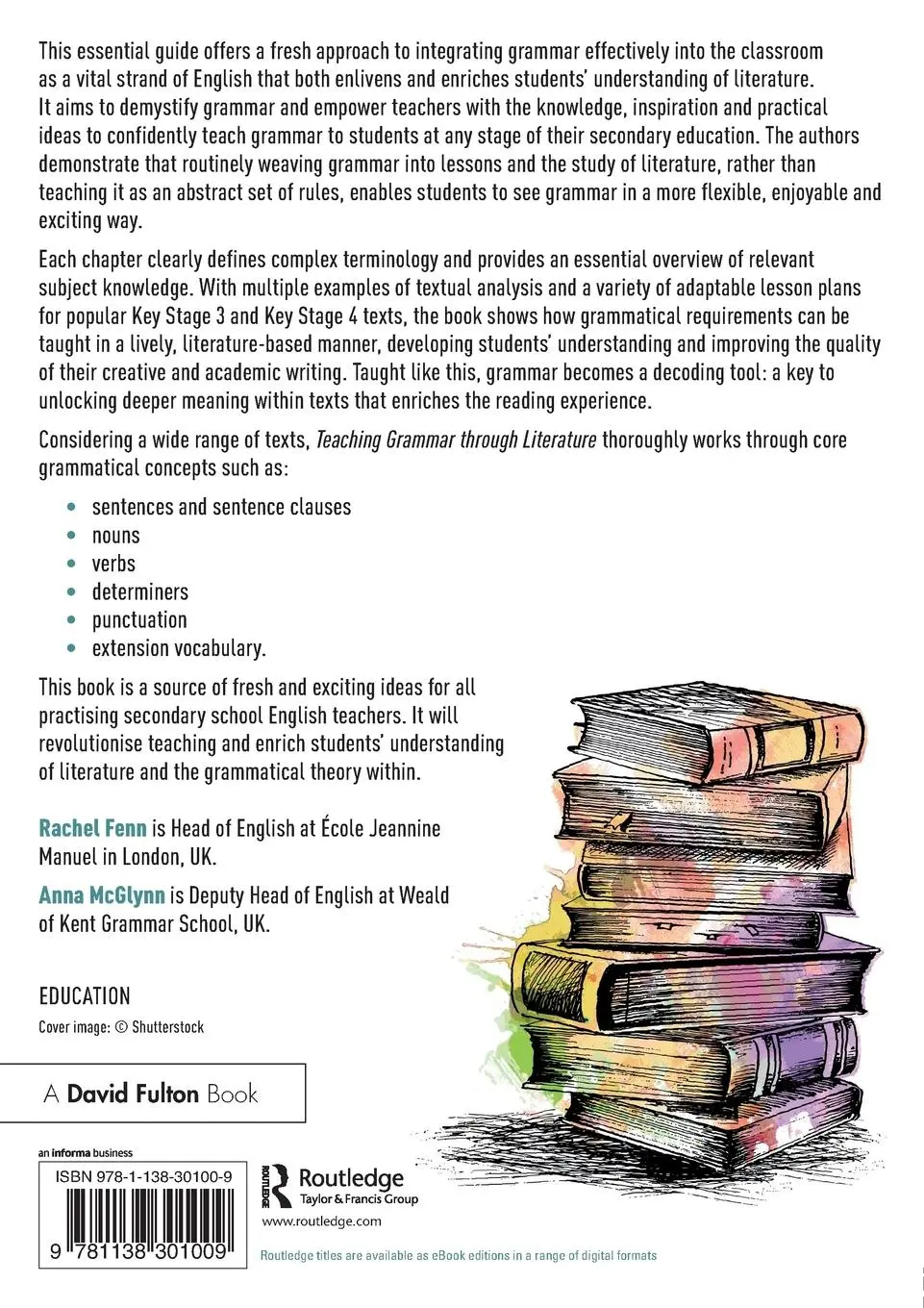 Rückseite: 9781138301009 | Teaching Grammar through Literature | Anna McGlynn (u. a.) | Buch