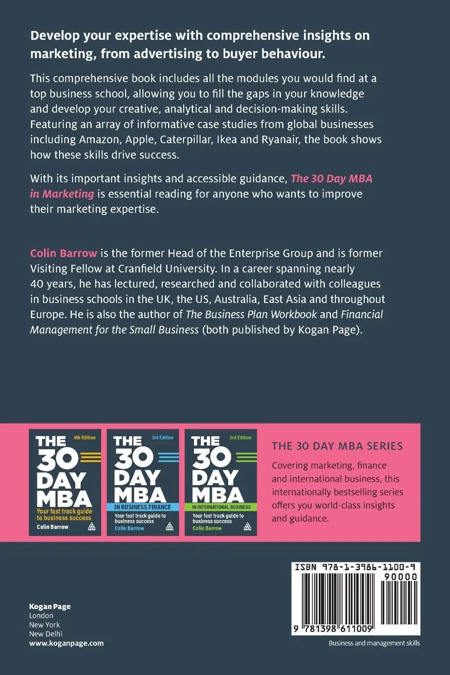 Rückseite: 9781398611009 | The 30 Day MBA in Marketing | Colin Barrow | Taschenbuch | Englisch