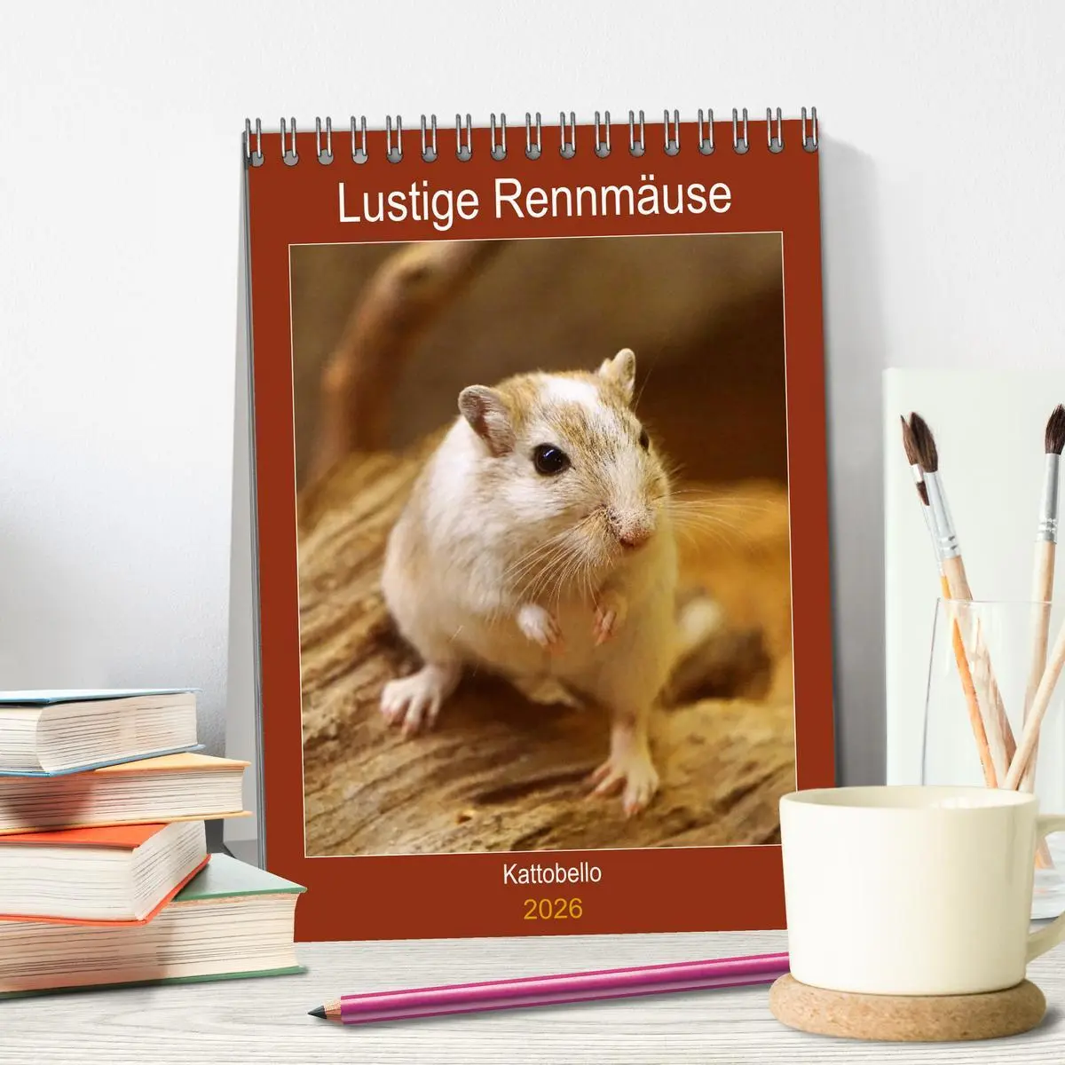 Bild: 9783516381009 | Lustige Rennmäuse (Tischkalender 2026 DIN A5 hoch), CALVENDO...