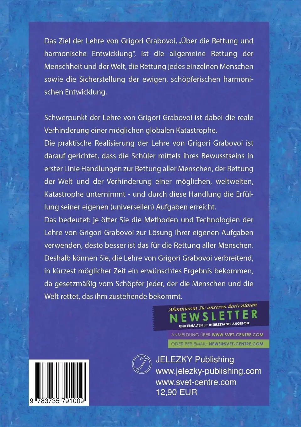 Rückseite: 9783735791009 | Einführung in die Methoden nach der Lehre von Grigori Grabovoi -...