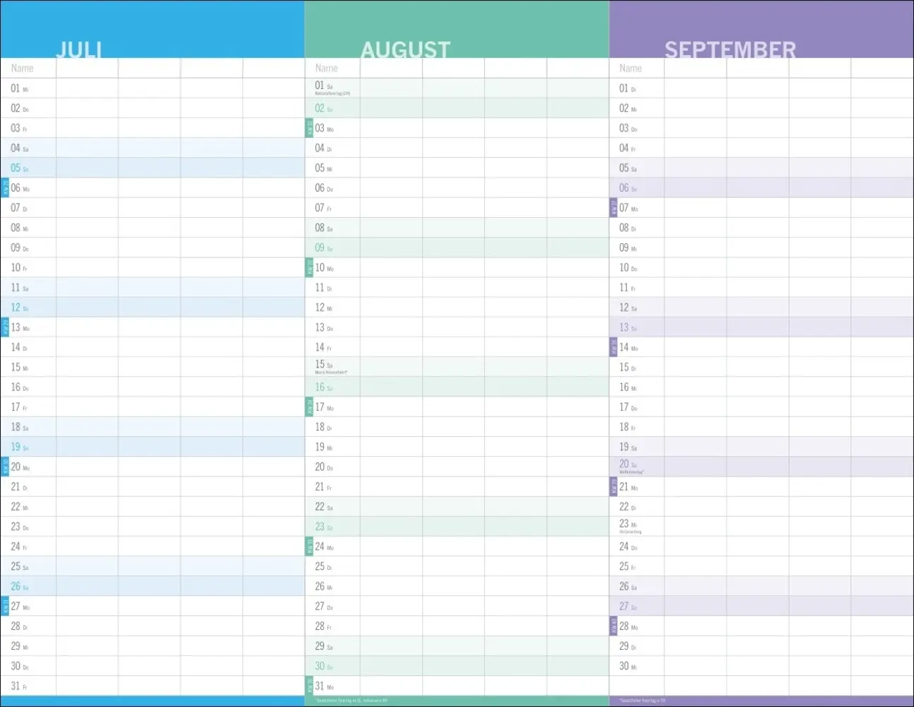 Bild: 9783756411009 | 3-Monats-Familienplaner 2026 | Kalender | Bürokalender Heye | 6 S.