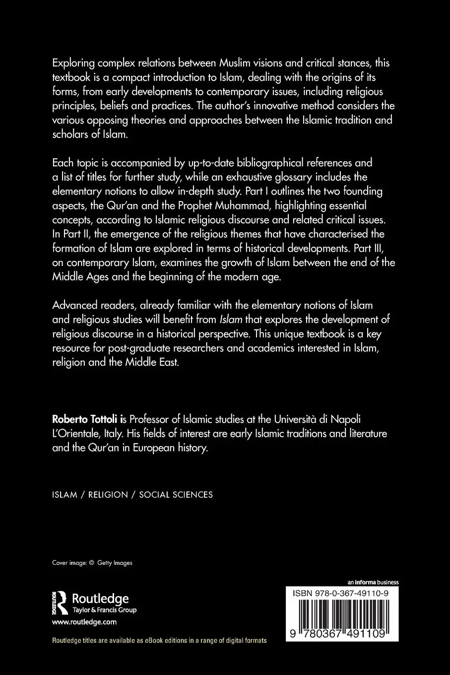 Rückseite: 9780367491109 | Islam | An Advanced Introduction | Roberto Tottoli | Taschenbuch