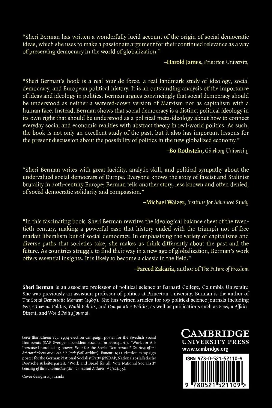 Rückseite: 9780521521109 | The Primacy of Politics | Sheri Berman | Taschenbuch | Englisch | 2010