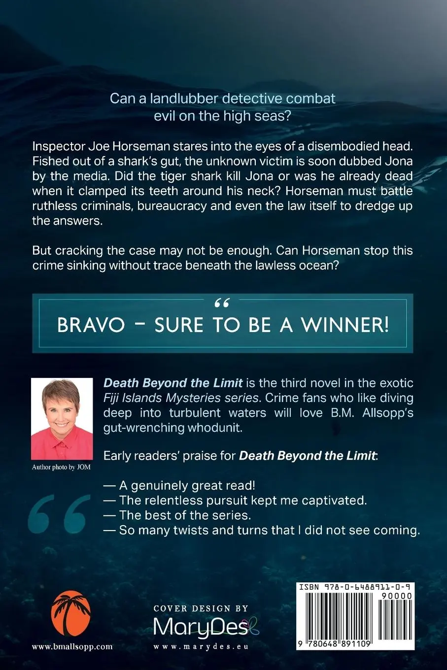Rückseite: 9780648891109 | Death Beyond the Limit | Fiji Islands Mysteries 3 | B. M. Allsopp