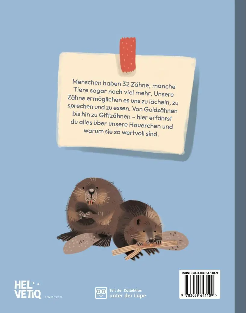 Rückseite: 9783039641109 | Von Goldzahn bis Giftzahn | Packende Fakten mit Biss | Yoann Cantin