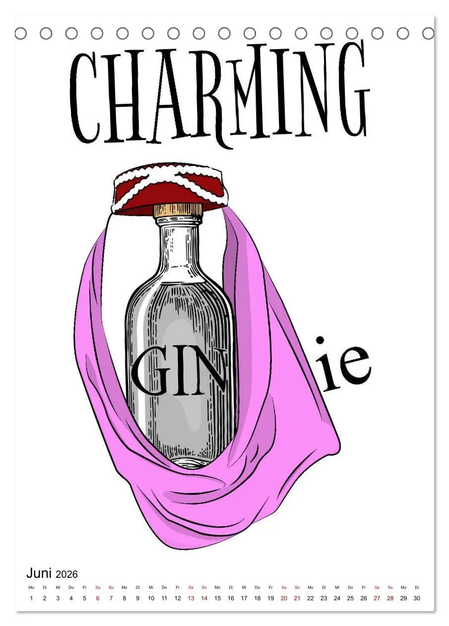 Bild: 9783516371109 | Gin &amp; Tonic - Fun Stuff (Tischkalender 2026 DIN A5 hoch), CALVENDO...