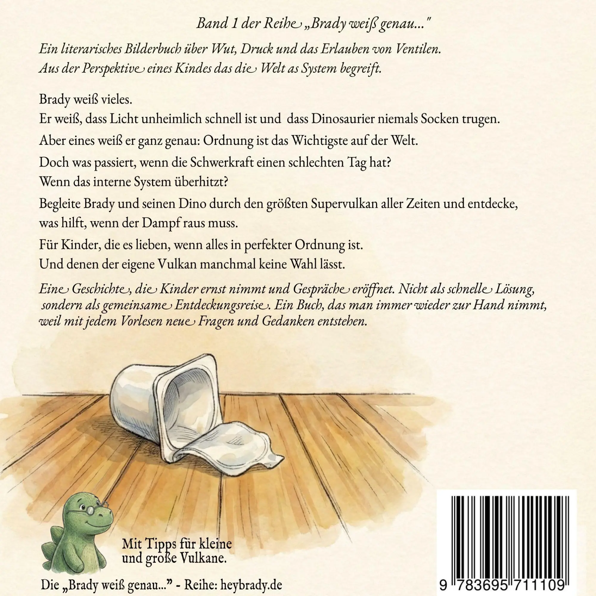 Rückseite: 9783695711109 | Brady weiß genau ... Wut ist wie ein Vulkan | Oliver Jaufmann | Buch