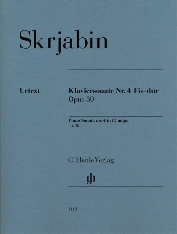 Cover: 9790201811109 | Alexander Skrjabin - Klaviersonate Nr. 4 Fis-dur op. 30 | Skrjabin