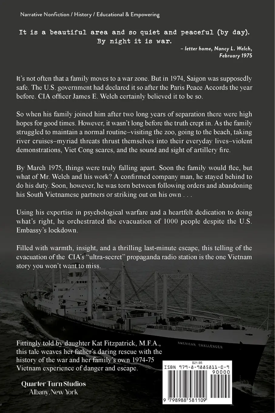 Rückseite: 9798988581109 | For the Love of Vietnam | Kat Fitzpatrick | Taschenbuch | Englisch