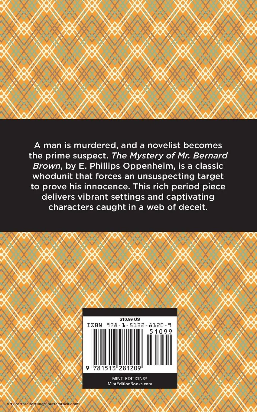 Rückseite: 9781513281209 | The Mystery of Mr. Benard Brown | E. Phillips Oppenheim | Taschenbuch