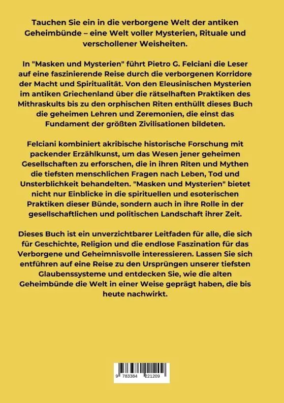Rückseite: 9783384221209 | Masken und Mysterien | Piero G. Falciani | Taschenbuch | Paperback