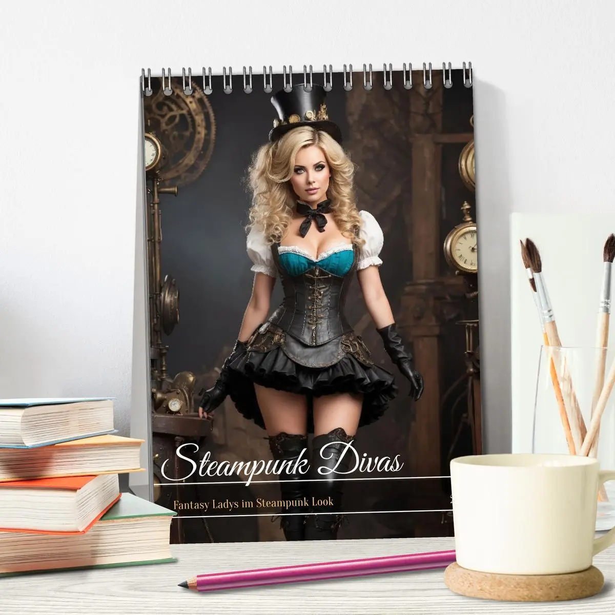 Bild: 9783516291209 | Steampunk Divas (Tischkalender 2026 DIN A5 hoch), CALVENDO...