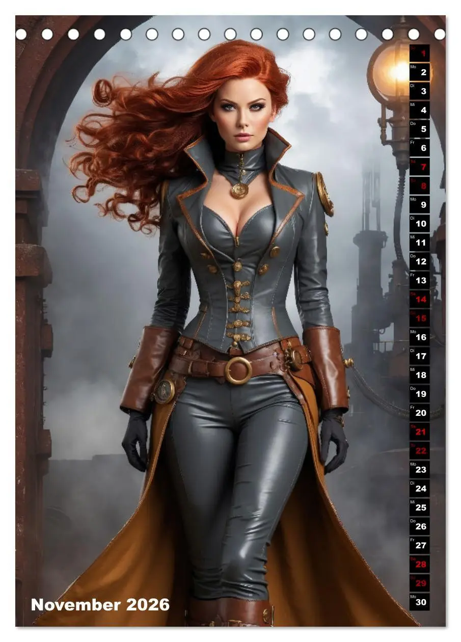 Bild: 9783516291209 | Steampunk Divas (Tischkalender 2026 DIN A5 hoch), CALVENDO...