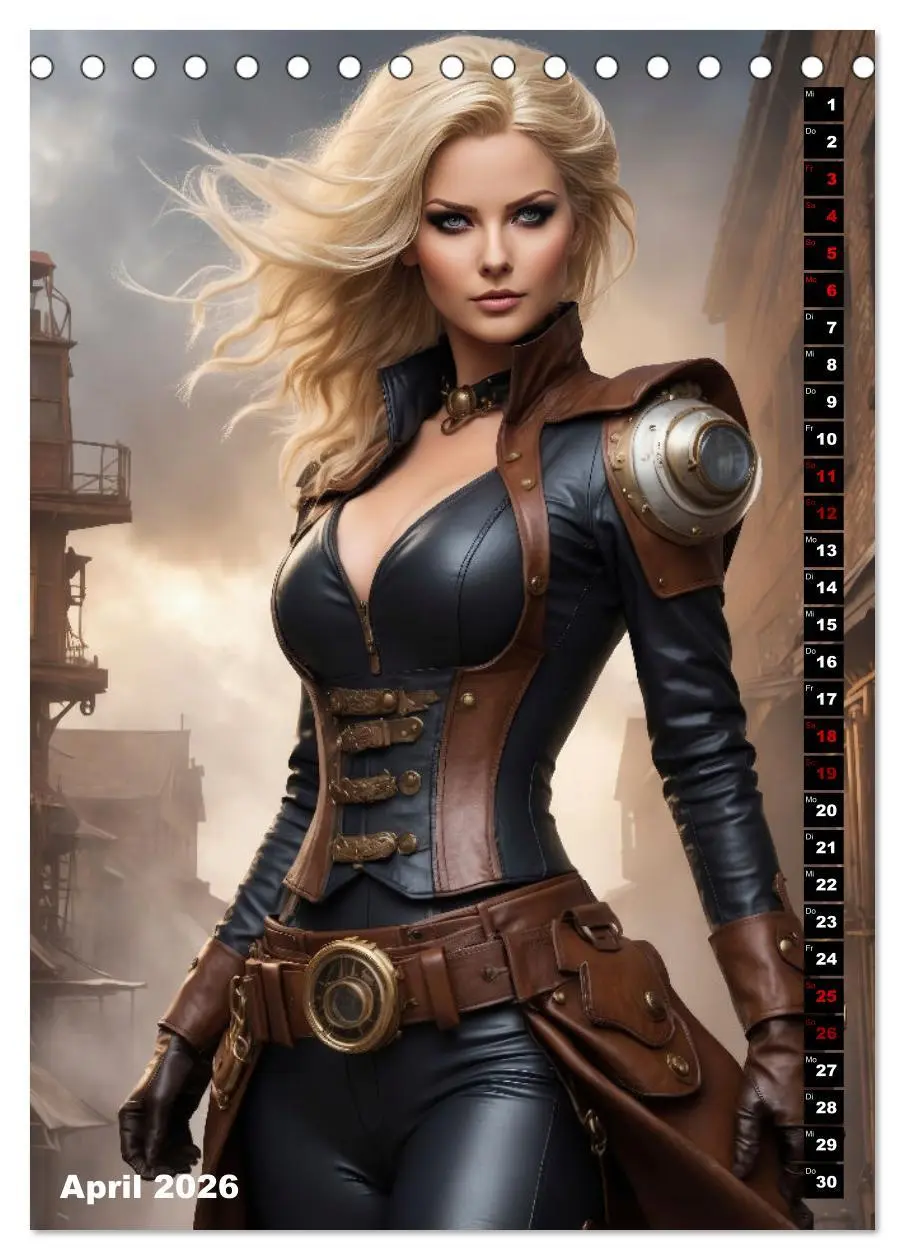 Bild: 9783516291209 | Steampunk Divas (Tischkalender 2026 DIN A5 hoch), CALVENDO...