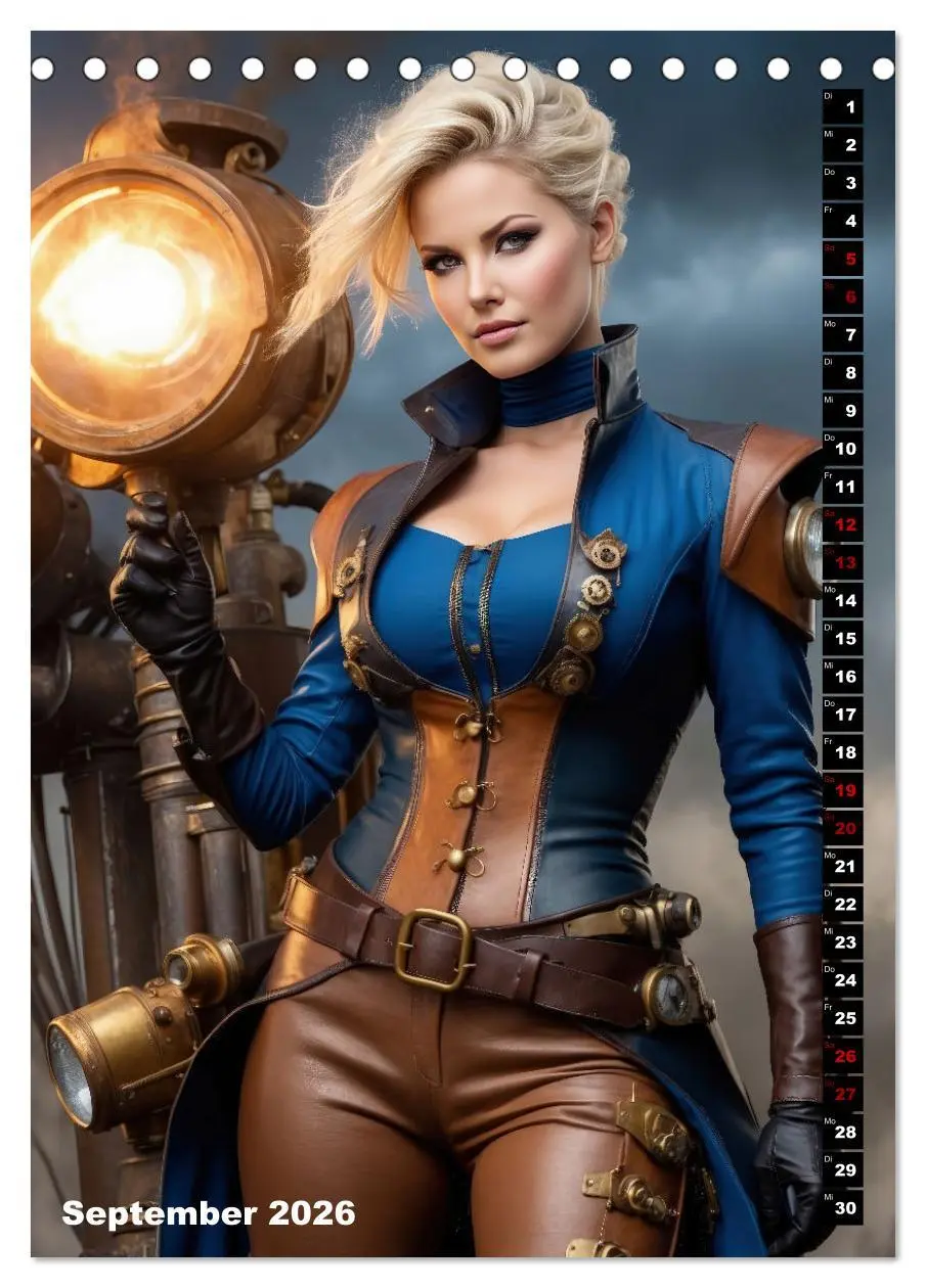 Bild: 9783516291209 | Steampunk Divas (Tischkalender 2026 DIN A5 hoch), CALVENDO...