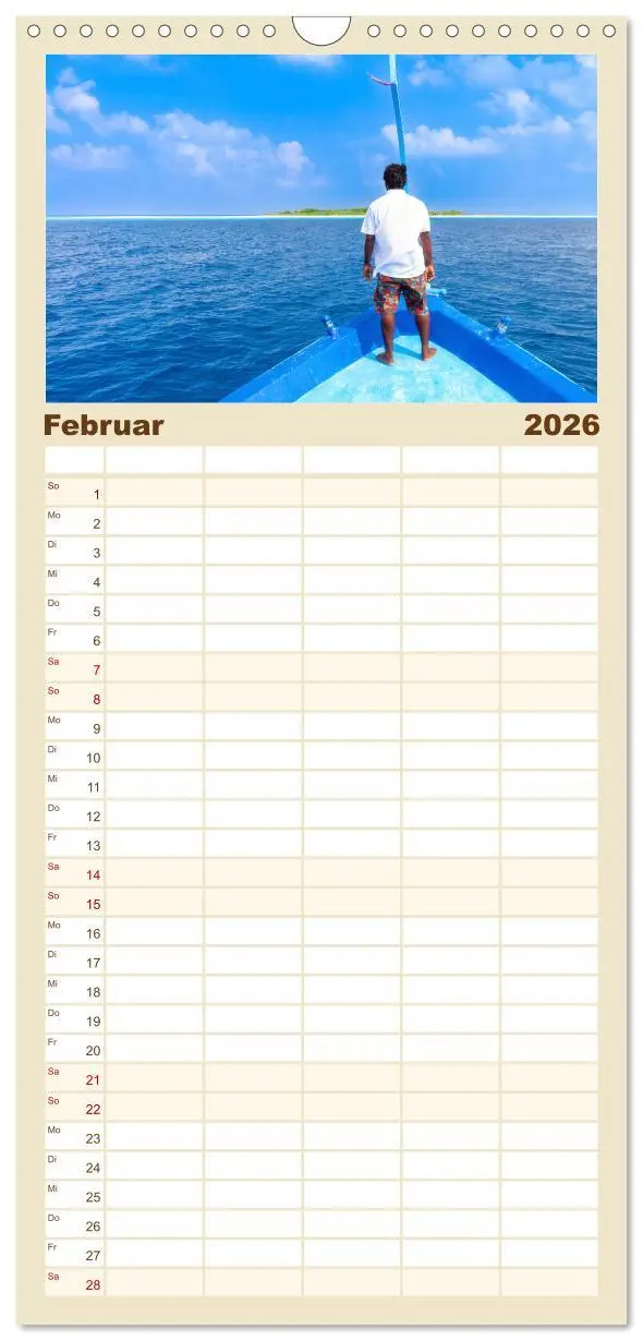 Bild: 9783516501209 | Familienplaner 2026 - Malediven, Perle im Indischen Ozean mit 5...