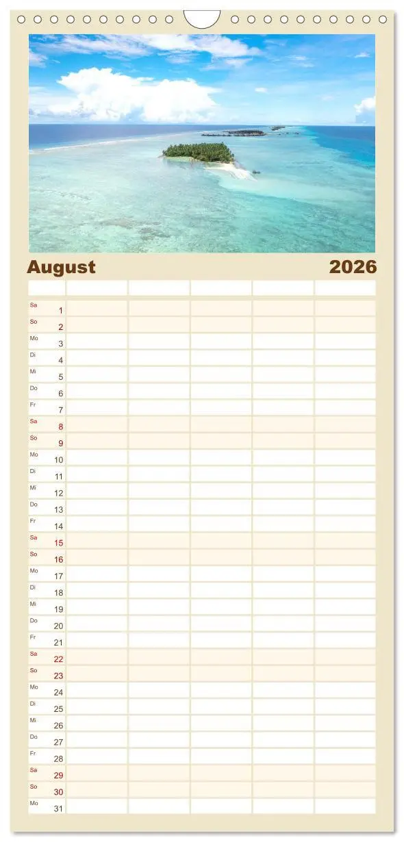 Bild: 9783516501209 | Familienplaner 2026 - Malediven, Perle im Indischen Ozean mit 5...