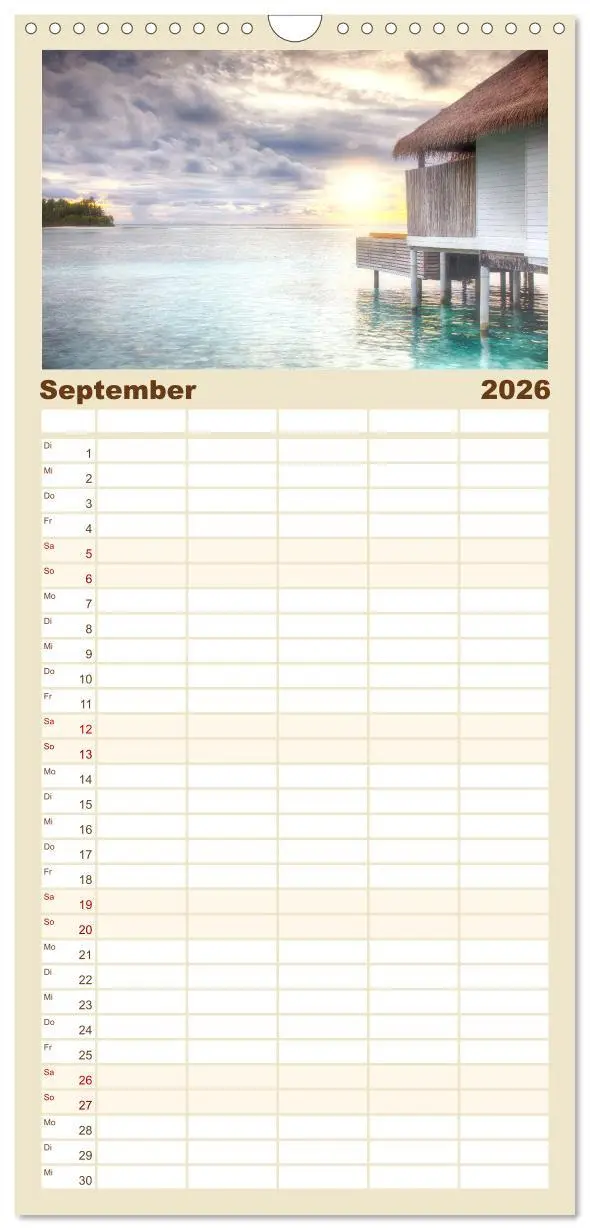 Bild: 9783516501209 | Familienplaner 2026 - Malediven, Perle im Indischen Ozean mit 5...