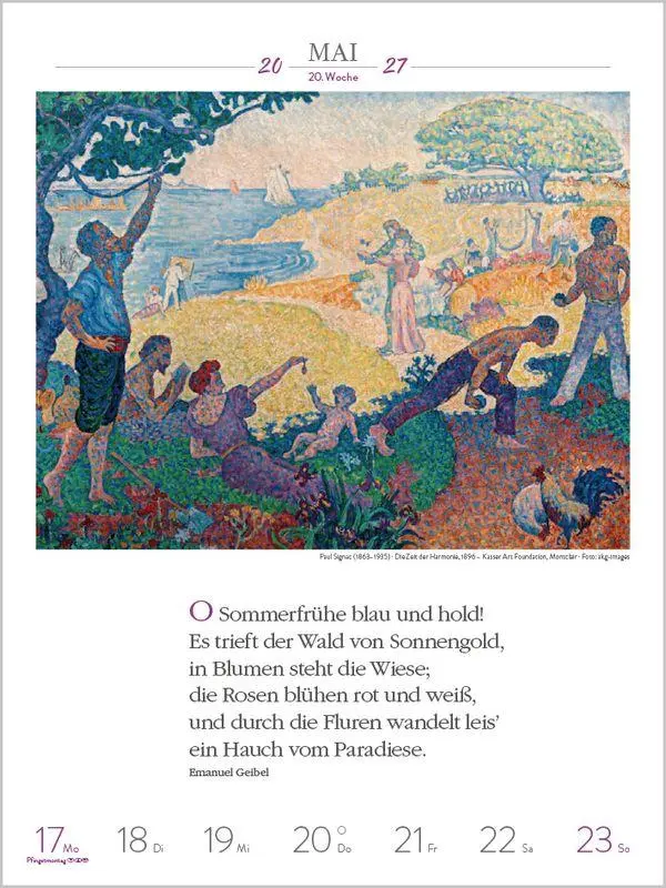 Bild: 9783819301209 | Literaturkalender Kunst 2027 | Korsch Verlag | Kalender | 54 S. | 2027